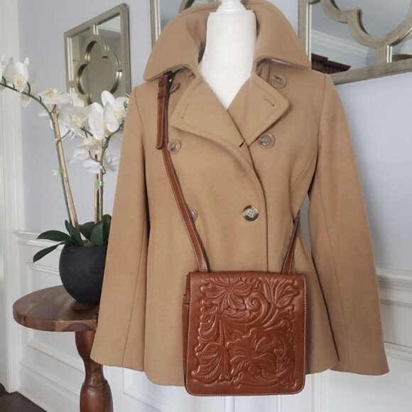 NWT PATRICIA NASH Tooled Leather Adjustable Crossbody Boho Festival Southwestern - Picture 3 of 14